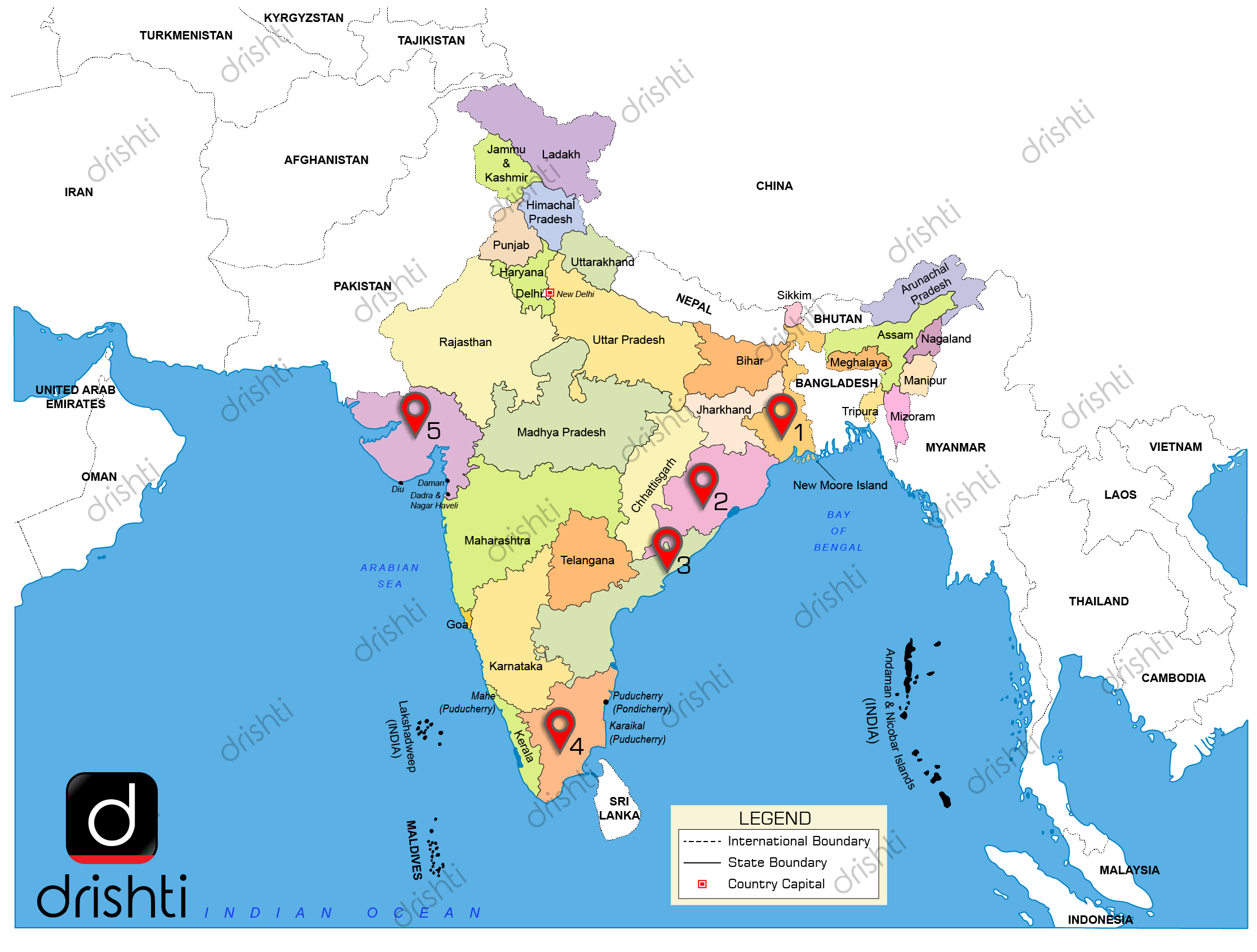 India Map January Ii 2020 Learning Through Maps