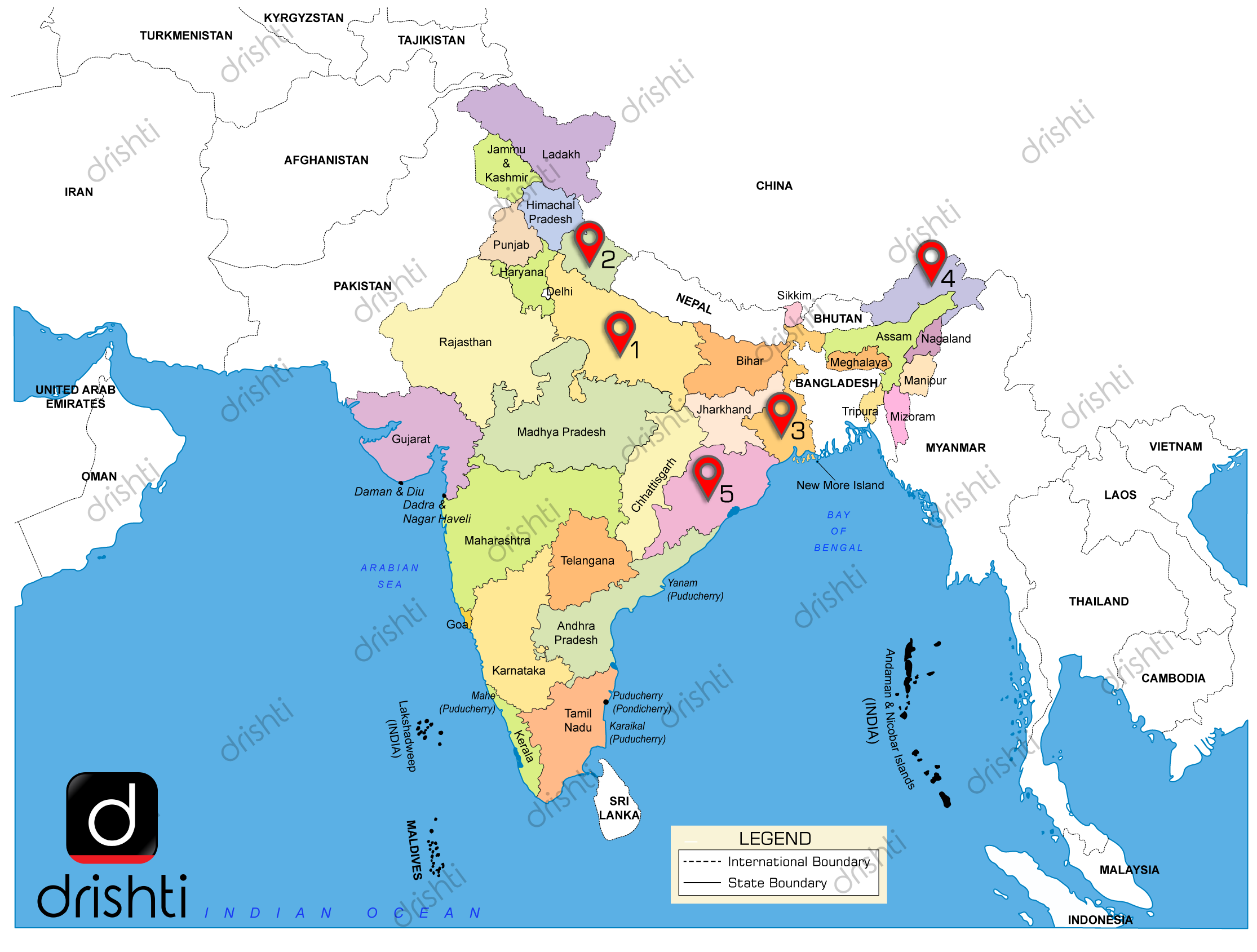 New India Map 2019 India Map : November (Iii) 2019 : Learning Through Maps