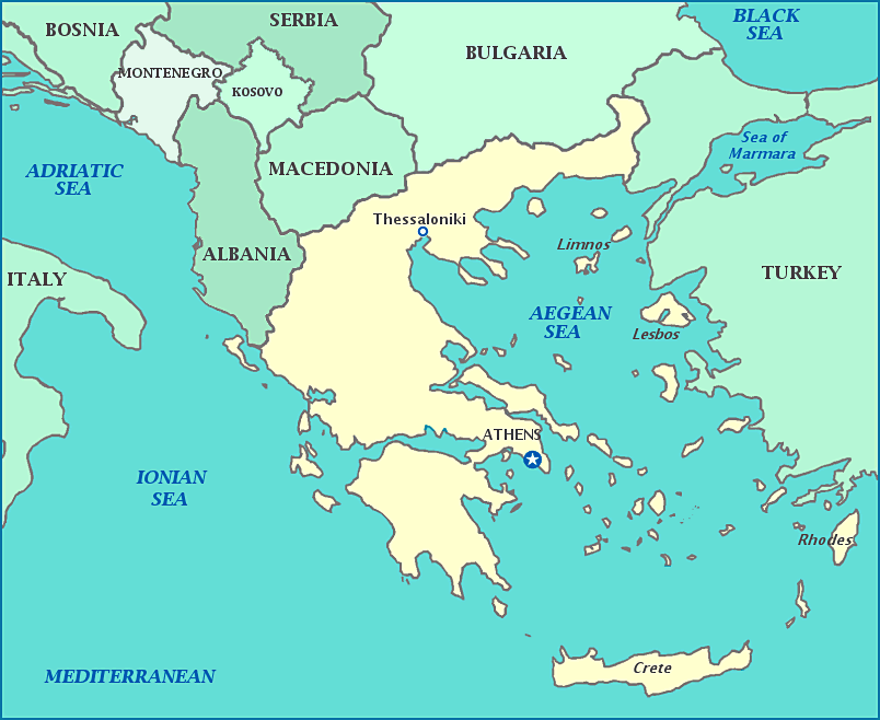 Aegean Sea Map -  Study Guides